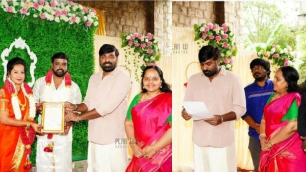 குடும்பத்தோடு வந்து ரசிகர் திருமணத்தை நடத்திக் கொடுத்த விஜய் சேதுபதி