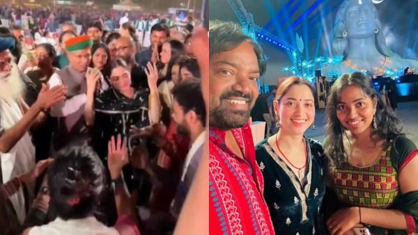 ஈஷா யோகா மைய மகா சிவராத்திரி விழா.. ஜக்கி வாசுதேவ் உடன் நடிகை தமன்னா உற்சாக நடனம்!