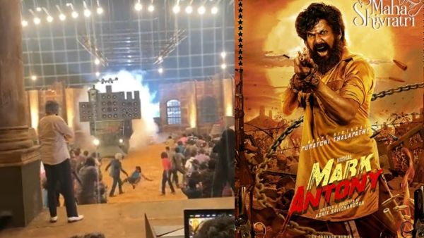 அதிவேகமாக வந்த வாகனம்.. மார்க் ஆண்டனி ஷூட்டிங் ஸ்பாட்டில் பயங்கர விபத்து.. சிதறி ஓடிய படக்குழு!