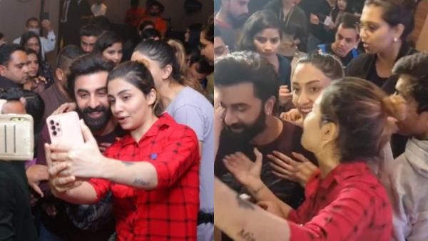 ரன்பீரை பிடித்து இழுத்து முத்தம் கொடுக்க முயன்ற பெண்.. நைசாக நழுவிய நடிகர்.. கதறி அழுத பெண்!