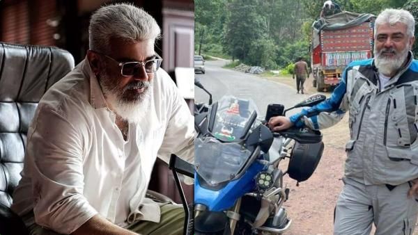 பைக்கில் ரெடியாக காத்திருக்கும் அஜித்... AK 62 அப்டேட்டுக்காக மட்டும் தான் வெயிட்டிங்!