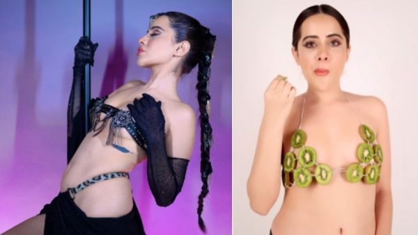 வெறும் பழத்தை நறுக்கி ஆடையா போட்டுருக்காங்களே இந்த பிக் பாஸ் பிரபலம்.. ஜூம் பண்ணும் ஃபேன்ஸ்!