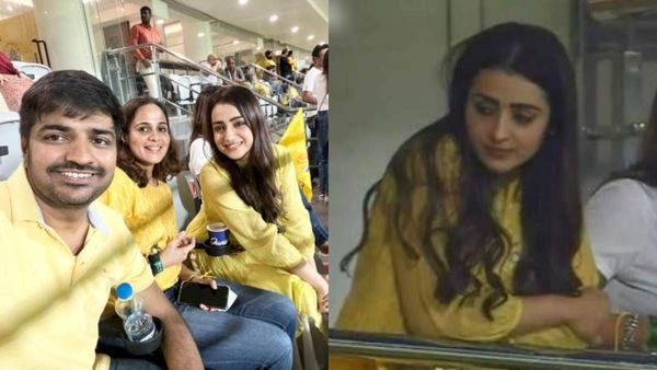 Trisha: சென்னை சேப்பாக்கத்தில் எந்திரிச்சு நின்ன குந்தவை.. லியோ த்ரிஷாவை பார்த்து குஷியான ஃபேன்ஸ்!