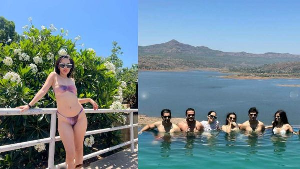 அடிக்கிற வெயிலுக்கு டிரெஸ்ஸே போட முடியாது.. ஆண் நண்பர்களுடன் பிக் பாஸ் நடிகை போட்ட ஆட்டம்!