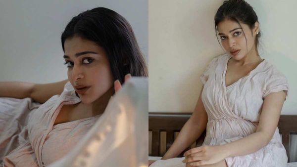 Dharsha Gupta : படுக்கை அறையில் மல்லாக்க படுத்து பால் மேனியை காட்டிய தர்ஷா குப்தா!