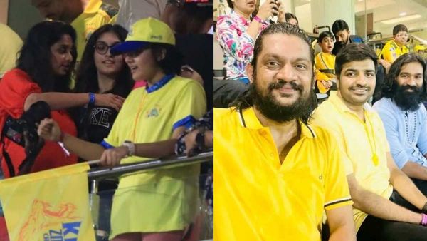 CSK: சேப்பாக்கத்தில் தனுஷ் உடன் செல்லம்மா.. சிஎஸ்கே வின்னும்மா.. அஜித் குடும்பமும் ஆஜர்!