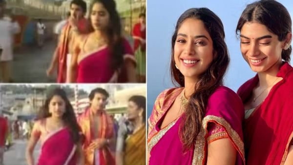 Janhvi Kapoor : பாவாடை தாவணியில் மயிலு மகள்.. காதலனுடன் திருப்பதி கோயிலில் சாமி தரிசனம்!