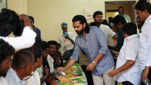 Simbu :விஜய் ஸ்டைலில் பிரியாணி விருந்து வைத்த சிம்பு.. தானே பரிமாறி அசத்தல்!