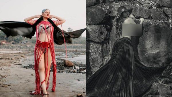 Aabha Paul: டாப்லெஸில் தாறுமாறு கவர்ச்சி காட்டிய காமசூத்ரா பட நடிகை.. ஆபா பாலின் ஹாட் போஸ்!