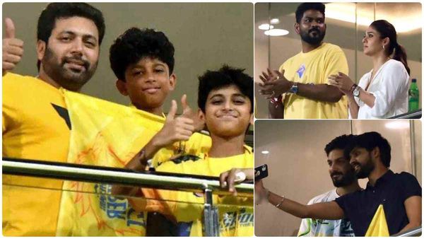 தோனியை பார்த்து நயன் கொடுத்த ரியாக்‌ஷன்... IPL மேட்ச் பார்க்க குவிந்த கோலிவுட் பிரபலங்கள்