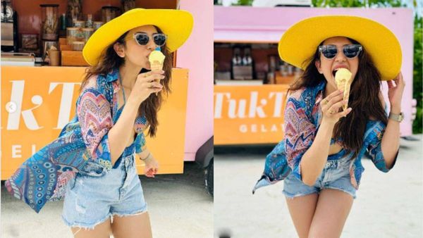 Rakul Preet Singh: ஒழுக.. ஒழுக.. ஐஸ்க்ரீம் சாப்பிடும் அயலான் ஹீரோயின்.. அந்த அழகே தனி தான் போங்க!