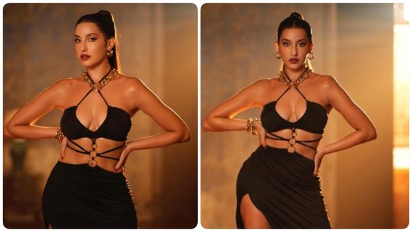 அங்க ஒரு கயிறு.. இங்க ஒரு கயிறு.. இதுக்கு பேரு டிரஸ்ஸா..பாகுபலி நடிகையின் அட்ராசிட்டி!