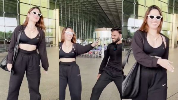 எந்த பக்கம் பாத்தாலும் காவாலா வைப்…விமானநிலையத்தில் ஆட்டம் போட்ட தமன்னா!