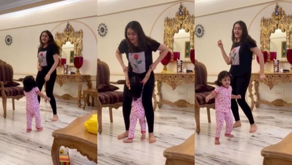 அம்மா சாயிஷாவுடன் செம க்யூட்டான டான்ஸ் போட்ட பொண்ணு.. இப்பவே அடுத்த ஹீரோயினை ரெடி பண்றாங்களா!