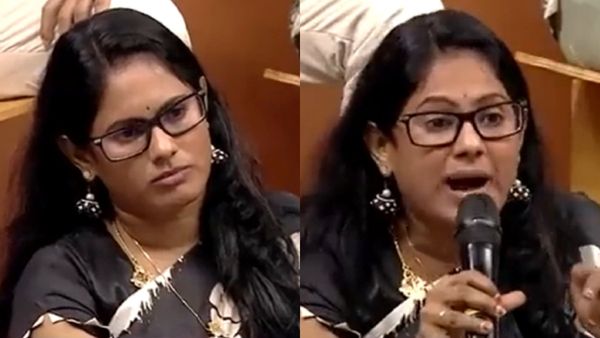 Rekha Nair - நீங்கள் எல்லாம் ஒரு பெண்ணா?.. விவாத நிகழ்ச்சியால் நெட்டிசன்களிடம் சிக்கிய ரேகா நாயர்