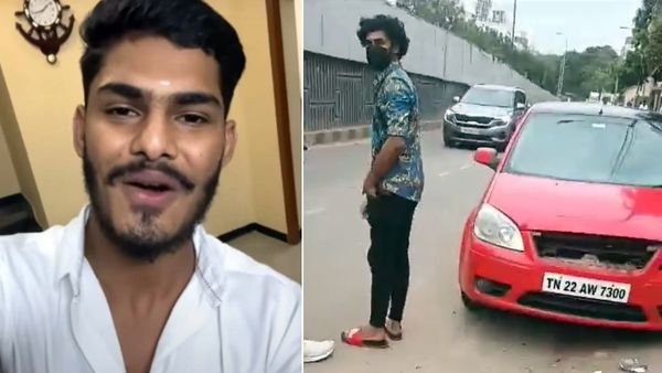 டிடிஎஃப் வாசனின் கார் விபத்தில் சிக்கியது.. பைக்கில் வந்தவர் காயம்.. போலீசார் வழக்குப்பதிவு!