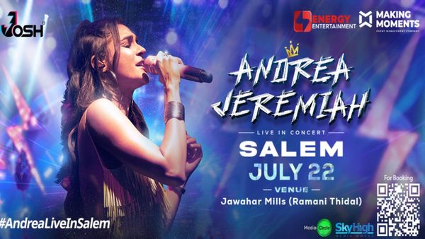 சேலம் மக்களே ரெடியா.. ‘ஓ சொல்றியா’ ஆண்ட்ரியா பாட்டுப் பாட வராங்க.. ஜோஷ் உடன் இணைந்து செம சம்பவம்!