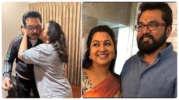 நச்சுனு முத்தம் கொடுத்து பிறந்த நாள் வாழ்த்து சொன்ன ராதிகா..60வயதிலும் என்ன ஒரு ரொமான்ஸ்!