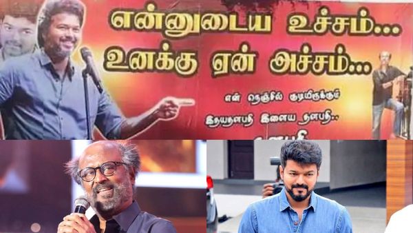 என்னுடைய உச்சம் உனக்கு ஏன் அச்சம்.. ரஜினியை வம்பு இழுக்கும் விஜய் ரசிகர்கள்.. போஸ்டரால் பரபரப்பு!