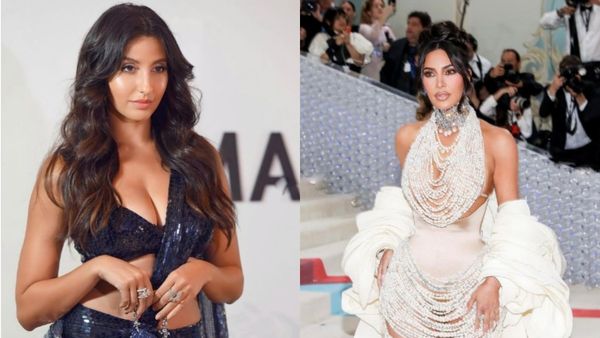 ப்பா.. உடலை ஒட்டிய ஆடை.. கிம் கர்தாஷியனை தூக்கி சாப்பிட்ட பாகுபலி நடிகை.. தீயாய் பரவுது!