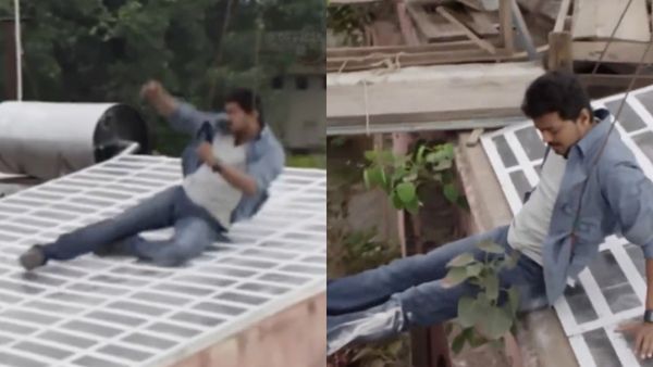 Vijay: வாவ்!! ‘ரிஸ்க் எல்லாம் ரஸ்க் சாப்பிடுற மாதிரி...’ கயிறு கட்டி அந்தரத்தில் பாய்ந்த விஜய்!