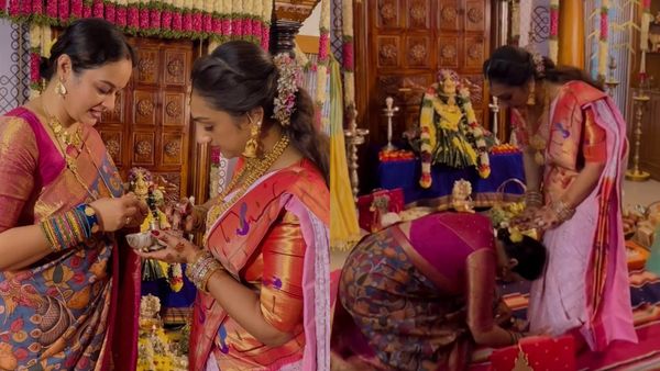 அக்கா.. என் நெஞ்சு நிறைஞ்சிருக்கு.. நடிகை பிரீதா ஹரி காலில் விழுந்து ஆசி வாங்கிய சுஜா வருணி!