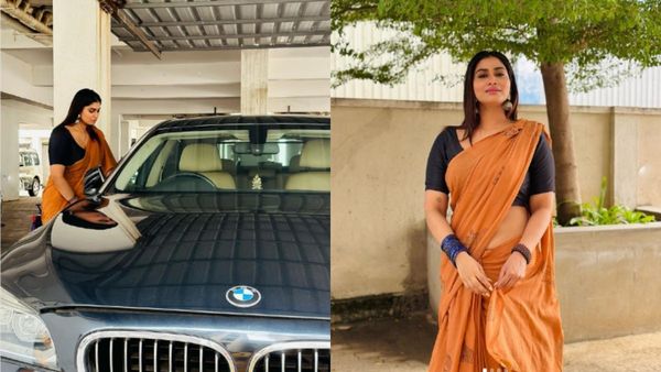 Shivani Narayanan: எங்கிட்டேயும் BMW கார் இருக்கு.. சேலையில் செம மாஸாக போஸ் கொடுத்த ஷிவானி நாராயணன்!