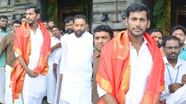 Vishal: கடவுள்கிட்ட சரணடைஞ்சிட்டேன்.. திருப்பதியில் சாமி தரிசனம் செய்த நடிகர் விஷால்!