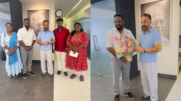 Kamal Robo Shankar: “வீட்ல விசேஷங்க..?” குடும்பத்துடன் கமல்ஹாசனை சந்தித்த ரோபோ சங்கர்!