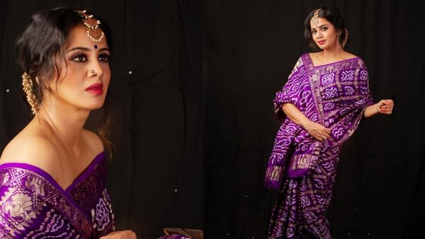 ஆத்தி.. ஜாக்கெட் இல்லாமல் சேலையில் செம போஸ்.. நம்ம விஜே அஞ்சனாவா இது? என பிரம்மித்த ஃபேன்ஸ்!