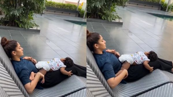 Nayanthara: மகனை தாலாட்டு பாடி தூங்க வைக்கும் நயன்தாரா.. அம்மான்னாலே அழகுதான் இல்ல!