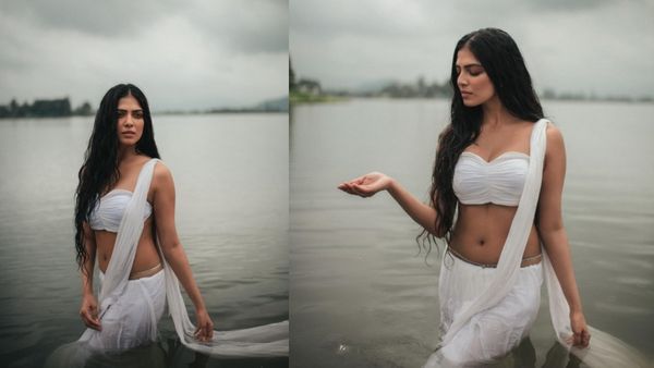 Malavika Mohanan: தண்ணிக்குள்ள திடீரென இறங்கிய தங்கலான் நாயகி.. மாளவிகா மோகனன் அழகே தனி தான்!