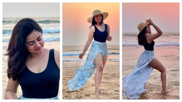 Siddhi idnani: பீச்சில் சில் பண்ணும் சிம்பு பட நாயகி.. க்யூட் போட்டோஸ் இதோ!