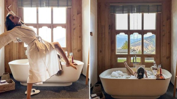 பாத் டப்பில் சமந்தா... இயற்கையை ரசித்துக் கொண்டு ஆனந்த குளியல்.. ஆடிப்போன பேன்ஸ்!