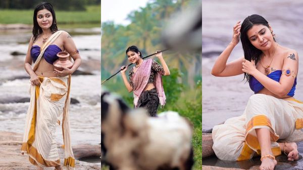 அரைகுறை ஆடையுடன் ஆத்தங்கரையில் போட்டோ ஷூட்.. தர்ஷா குப்தா கலக்கல் போட்டோஸ்!