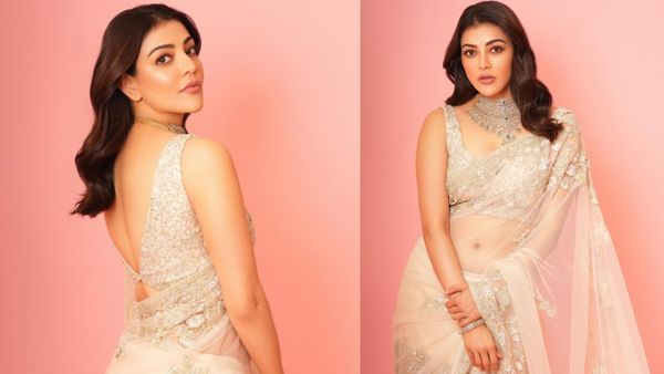 Kajal Aggarwal: ஸீ-த்ரூ புடவையில் அட்ராசிட்டி செய்த காஜல் அகர்வால்.. இவ்ளோ அடக்கவொடுக்கமா?
