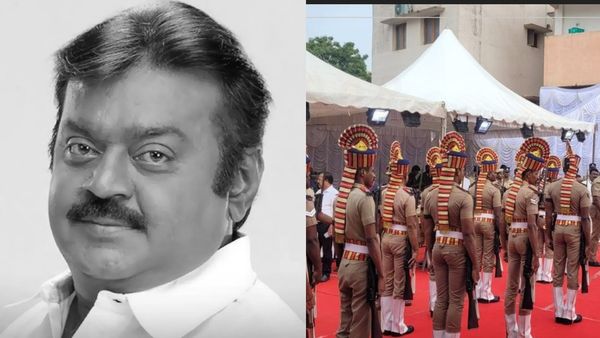 Vijayakanth - விடைபெற்றார் புரட்சி கலைஞர் கேப்டன் விஜயகாந்த்.. அரசு மரியாதையோடு அடக்கம் செய்யப்பட்டது உடல்