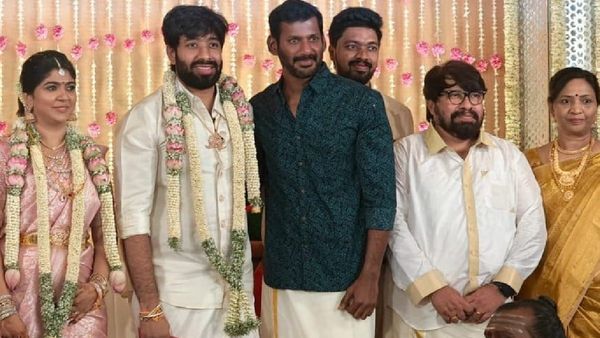 Adhik Ravichandran marriage: சிவாஜி பேத்தியை கரம் பிடித்த ஆதிக் ரவிச்சந்திரன்.. விஷால் வாழ்த்து!