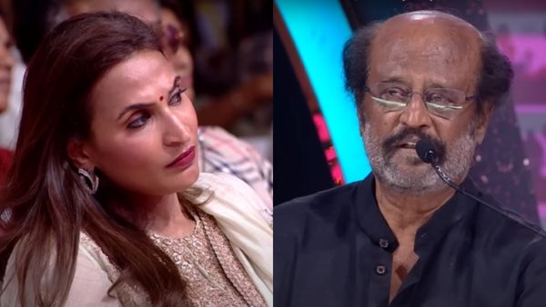 எங்கப்பா சங்கி கிடையாதுன்னு பேசிய ஐஸ்வர்யா.. அதே மேடையில் சனாதன கிளாஸ் எடுத்த ரஜினிகாந்த்!