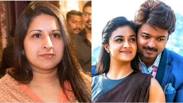 கீர்த்தி சுரேஷ் அருகே விஜய்.. கடைசியில சங்கீதா.. மீண்டும் வெடித்த ரஜினி vs விஜய் ரசிகர்கள் சண்டை!