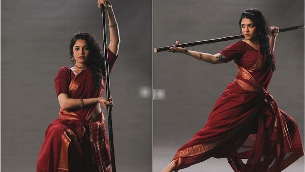 புடவை கட்டுன புயலா மாறிய ரித்திகா சிங்.. வேட்டையன் ஹீரோயின் கையில என்ன பாருங்க!