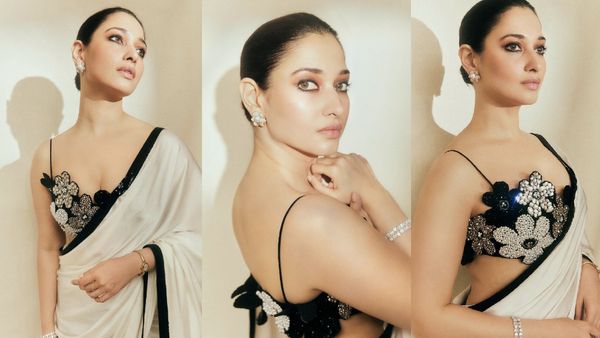 யப்பா வேற லெவல்.. புடவையில் தாராள கவர்ச்சி காட்டும் தமன்னா.. கிறங்கிப்போன ரசிகர்கள்