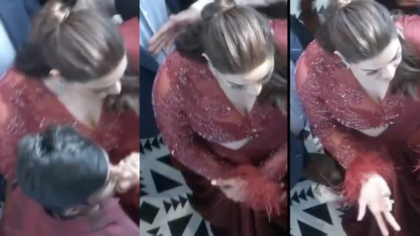 பொது இடத்தில் அத்துமீறிய ரசிகர்.. நடிகை என்றால் அத்துமீறலாமா? நெட்டிசன்ஸ் விளாசல்!