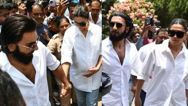 அட.. அதற்குள் வயிறு இவ்வளவு பெருசா ஆகிடுச்சே? கணவருடன் வாக்களிக்க வந்த தீபிகா படுகோனே!