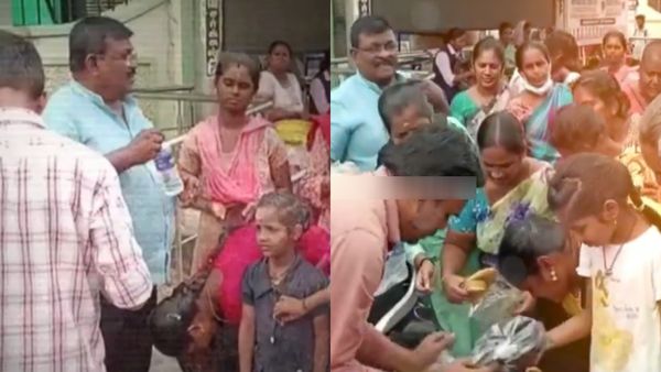 சுட்டெரிக்கும் வெயில்.. செருப்பில்லாமல் நடந்து போன குழந்தைகளுக்கு செருப்பு.. நடிகரின் கடவுள் மனது!