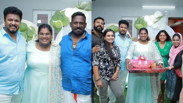 பூவுக்கு பொறந்தநாளு.. திருமணத்திற்கு பின் முதல் பிறந்தநாள்.. கணவருடன் கொண்டாடிய இந்திரஜா!