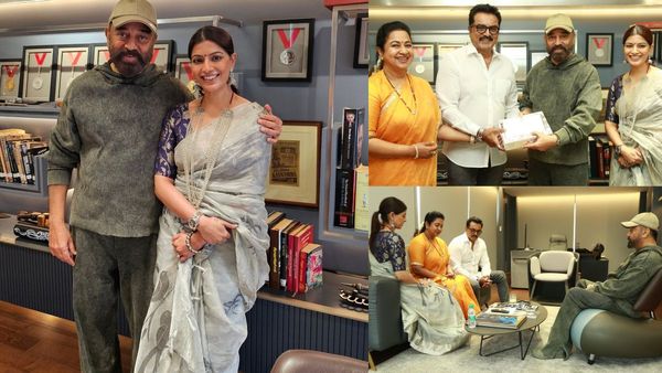 நெருங்கும் திருமணத் தேதி.. திருமணத்திற்கு கமல்ஹாசனை நேரில் சந்தித்து அழைப்பு விடுத்த சரத்குமார்!