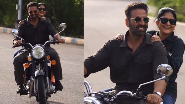 செம கெமிஸ்ட்ரி! அக்‌ஷய் குமாருடன் பைக்கில் வலம் வரும் சுதா கொங்கரா.. வீடியோ பாக்கவே அழகா இருக்கே!