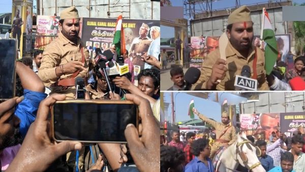 தாத்தா வராரே கதறவிடப் போறாரே.. இந்தியன் தாத்தா கெட்டப்புக்கு வந்த சோதனை.. குதிரையில் கூல் சுரேஷ்!