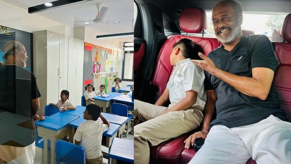 பேரனை பள்ளியில் விடப்போன சூப்பர் ஸ்டார்! ரசிகர்கள் முதல் பிரபலங்கள் வரை கமெண்ட்டில் ரகளை!